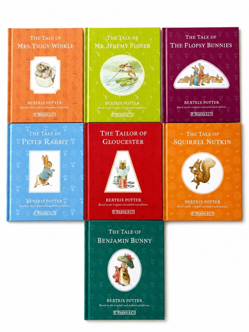 Beatrix Potter Colour Hardcover Book Bundle (7) – Peter Rabbit Series Set